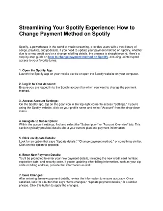 streamlining your spotify experience