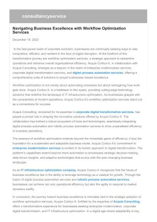consultancyservice