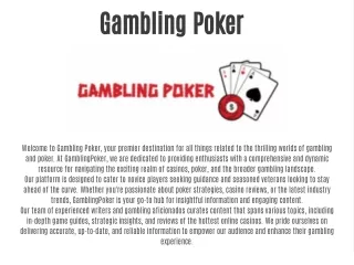 gambling poker