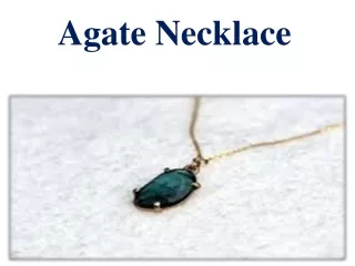 Agate Necklace