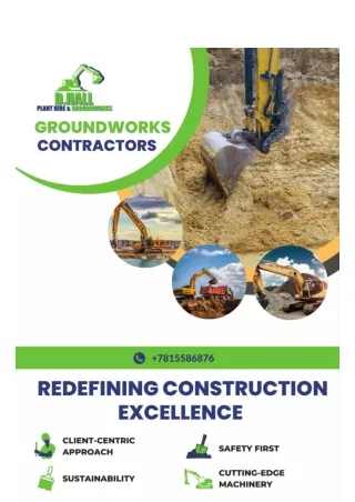 Dhall Plant Groundworks Contractors: Elevating Construction Excellence