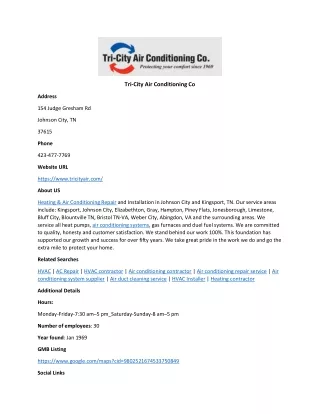 Tri-City Air Conditioning Co