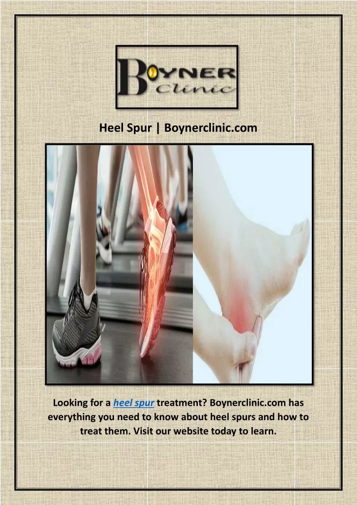 heel spur boynerclinic com