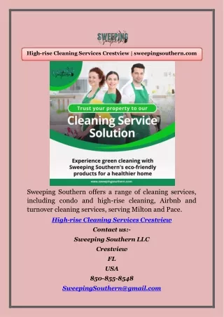 High-rise Cleaning Services Crestview | sweepingsouthern.com