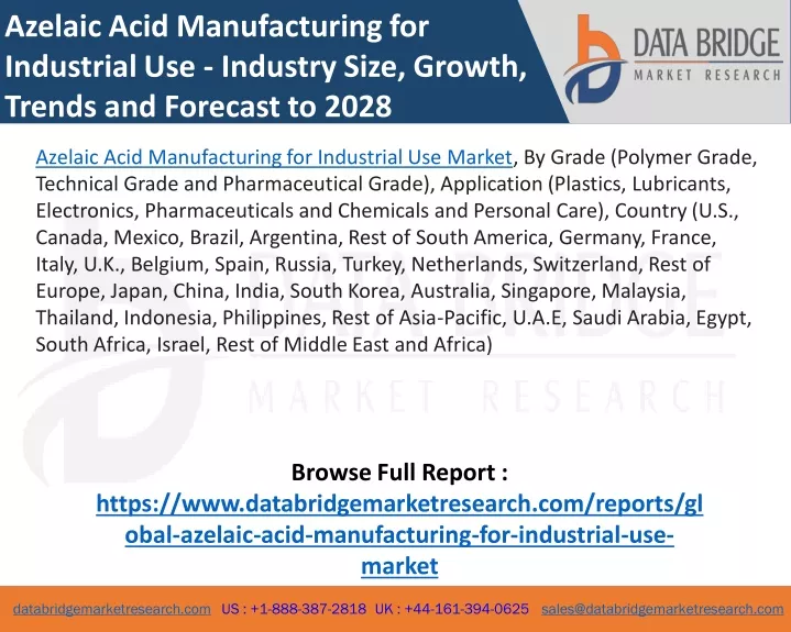 azelaic acid manufacturing for industrial