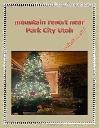 mountain resort near Park City Utah