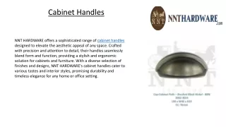 Cabinet Handles
