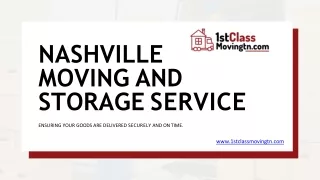 Experience a Seamless Move with Nashville Moving and Storage Services