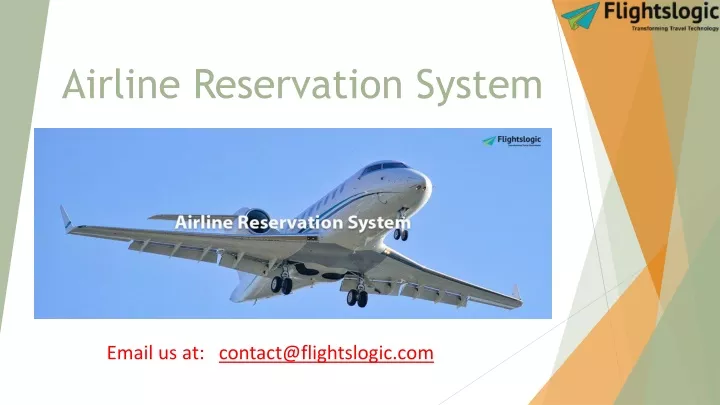 PPT - Airline Reservation System PowerPoint Presentation, Free Download ...