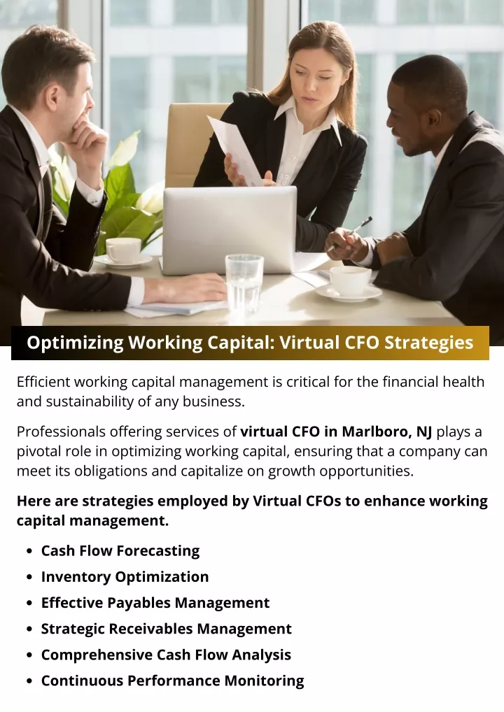 optimizing working capital virtual cfo strategies