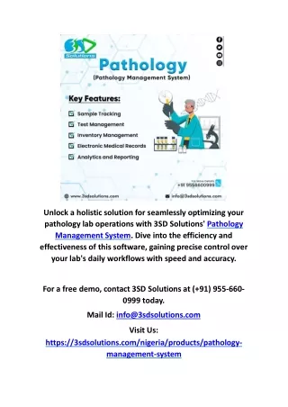 Pathology Management Software in Nigeria