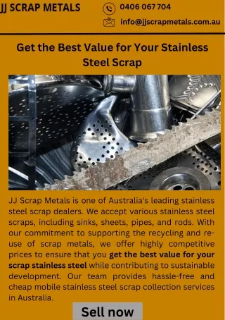 Get the Best Value for Your Stainless Steel Scrap
