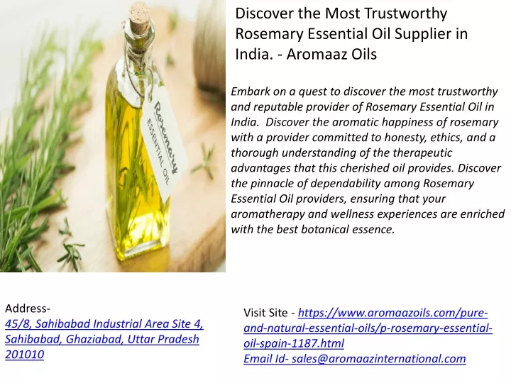 discover the most trustworthy rosemary essential