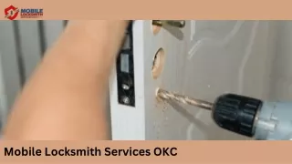 Mobile Locksmith Services-Locksmith Oklahoma City
