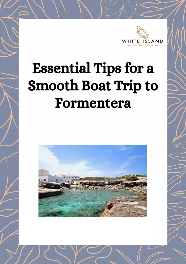 essential tips for a smooth boat trip