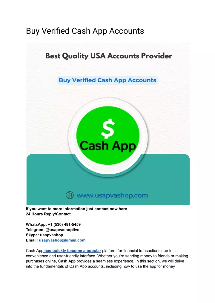 buy verified cash app accounts