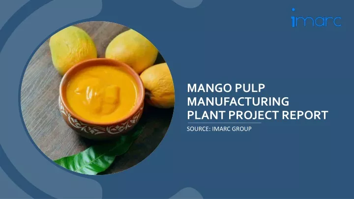 mango pulp manufacturing plant project report