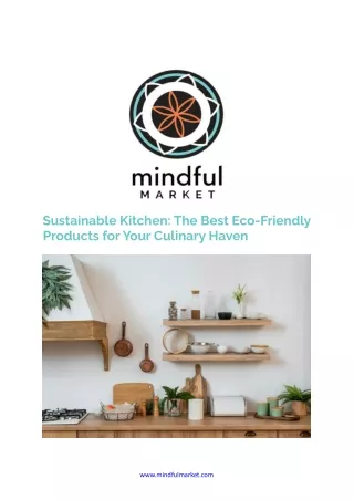 The Best Eco-Friendly Products for Your Culinary Haven