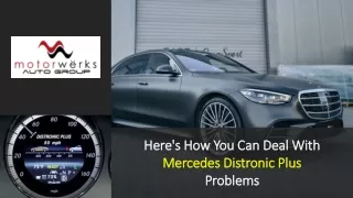 Here's How You Can Deal With Mercedes Distronic Plus Problems