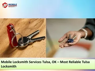 Mobile Locksmith Services-Tulsa Locksmith