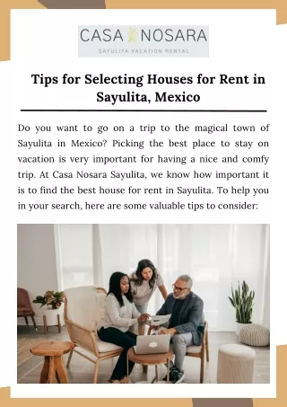 Tips for Selecting Houses for Rent in Sayulita, Mexico