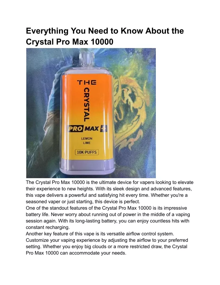everything you need to know about the crystal