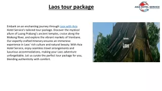 laos tour package