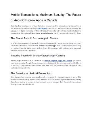mobile transactions maximum security the future
