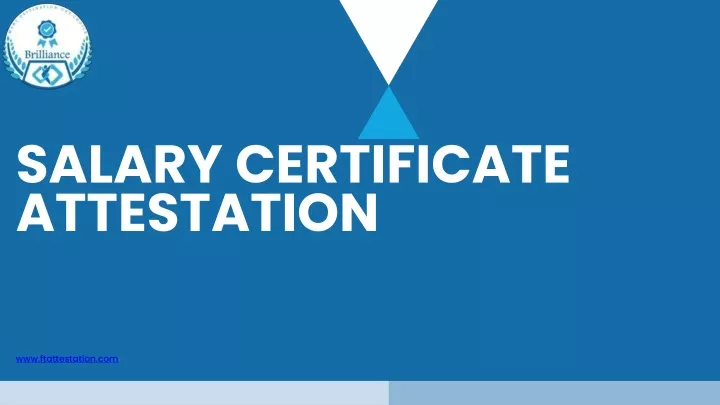 salary certificate attestation
