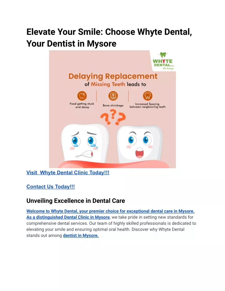 elevate your smile choose whyte dental your