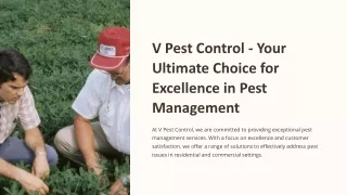 V Pest Control - Your Ultimate Choice for Excellence in Pest Management