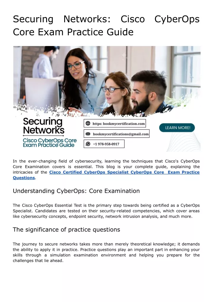 securing core exam practice guide