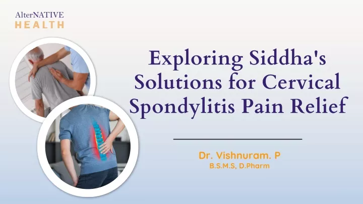 exploring siddha s solutions for cervical