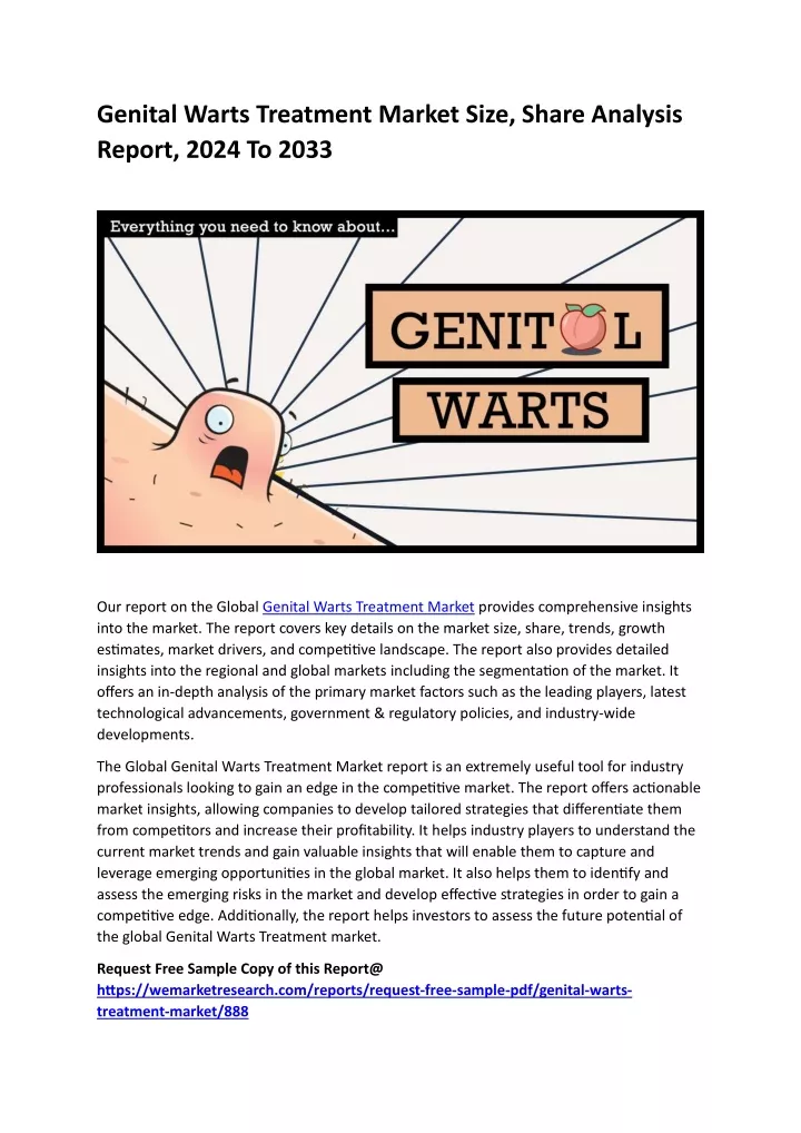 genital warts treatment market size share