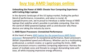 buy top AMD laptops online