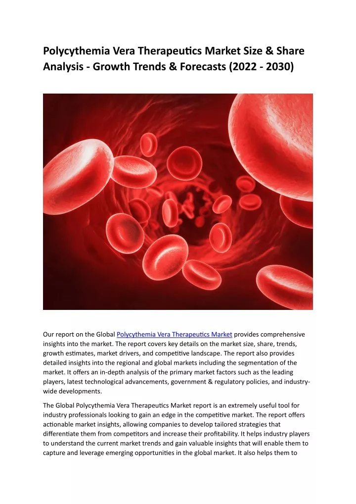 polycythemia vera therapeutics market size share