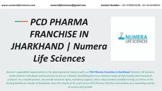 PCD PHARMA FRANCHISE IN JHARKHAND | Numera Life Sciences