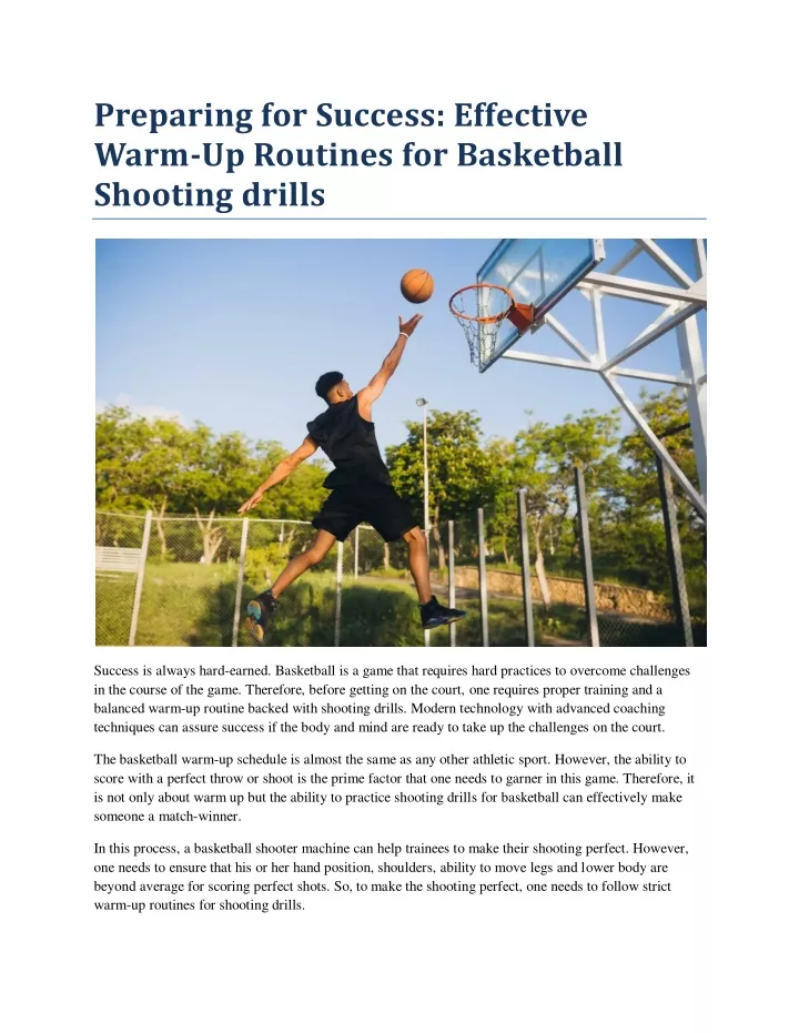 preparing for success effective warm up routines
