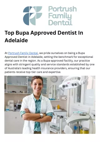 Top Bupa Approved Dentist In Adelaide