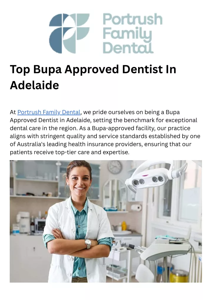 top bupa approved dentist in adelaide