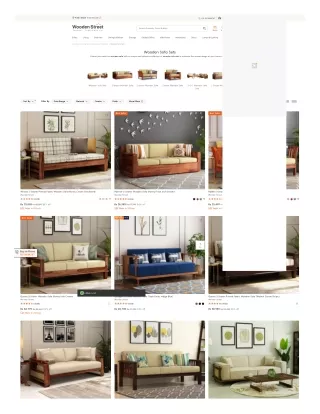 Vintage-Inspired Wooden Sofa Sets: Shop Now!