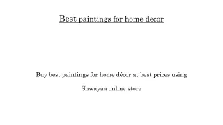 Best paintings for home decor