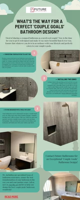 What’s the Way for a Perfect ‘Couple Goals’ Bathroom Design?