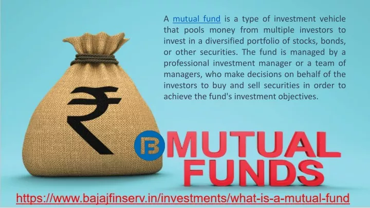a mutual fund is a type of investment vehicle