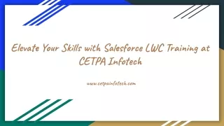 elevate your skills with salesforce lwc training