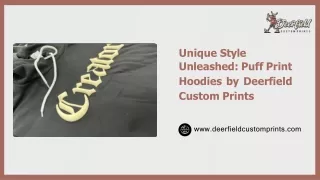 Exclusive Puff Print Hoodies Deerfield Beach | Deerfield Custom Prints