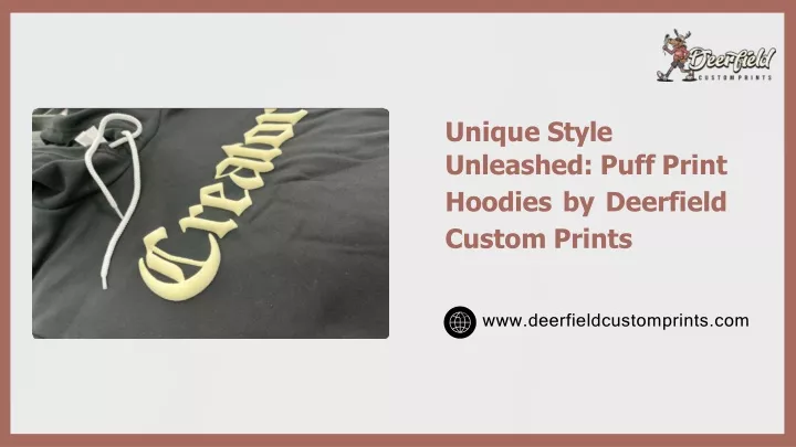 unique style unleashed puff print hoodies