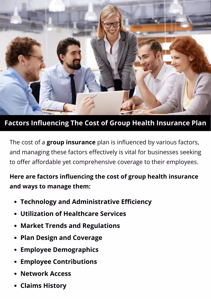 factors influencing the cost of group health