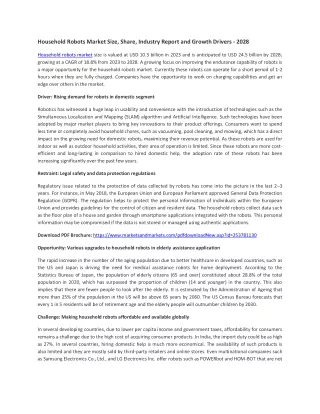 household robots market size share industry