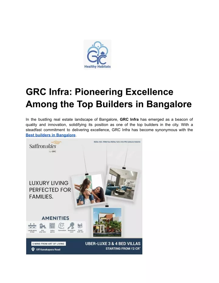 grc infra pioneering excellence among